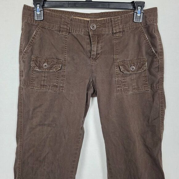Maurices Vintage Cargo Pants Brown Size 9/10 Cotton - Picture 3 of 8